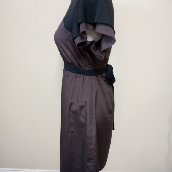 Mossimo Brown Black Tie Back Fit & Flare Dress - Picture 5 of 11